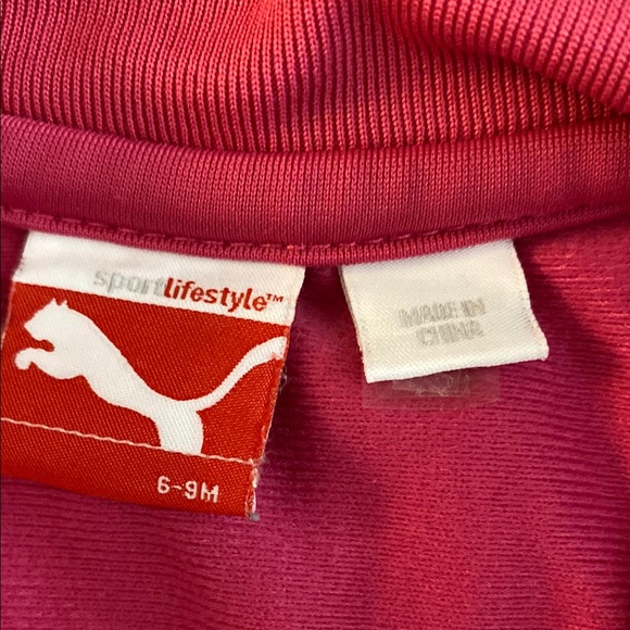 Puma Kids Pink and Navy Tracksuit - Picture 2 of 12